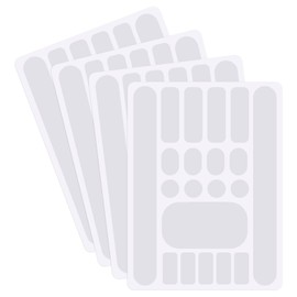 4 PCS Bicycle Chainstay Protector Decal, Clear Bike Frame Protection Tape Stickers, Adhesive Protectors Film Cover Frame Guard for Mountain Bikes Chain Protective Road Bike Folding Frames Protective