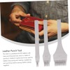 OSALADI 3 Pcs Leather Craft Tool Prong Hand Stitched Hole