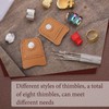 33pcs Hand-Working Sewing Thimble Set, 23 PCS Large Eye Sewing