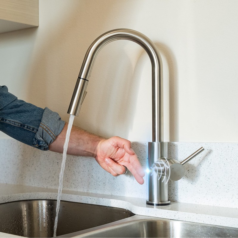 Dura Faucet RV Streamline Touch Sensor Pull-Down Kitchen Sink Faucet