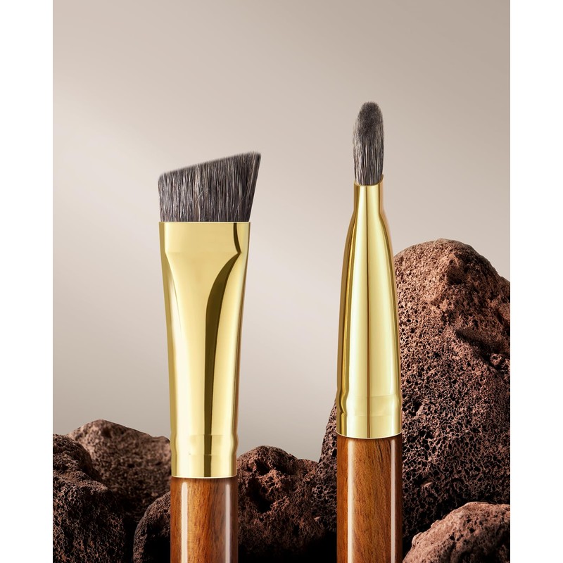 ROWNYEON CM167 Eyebrow Brush, Diagonal Type, Wide Eyebrow Brush, Natural