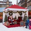 10x10 Pop Up Canopy Replacement Top Cover, Christmas Decoration(TOP ONLY)