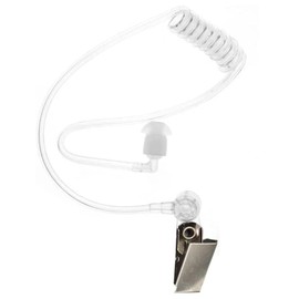 Rakiuty Transparent Earphone Sound Tube, Replacement Sound Tube, Radio Sound Tube, Air Duct for Headphones, with Retaining Clip