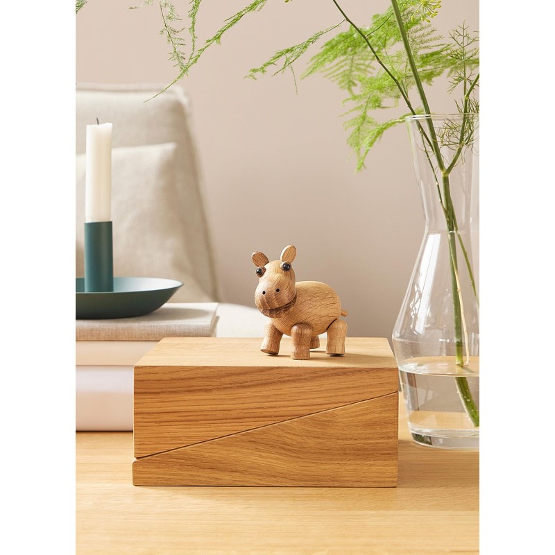 Spring Copenhagen Handmade African Hippo Wilma - Unique Wooden Art