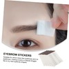 Housoutil 12pcs Imitation Eyebrow Stickers for Easy Application Natural-looking Temporary