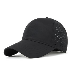 TAGVO Baseball Cap Women's Summer Quick Drying Mesh Breathable Baseball Cap Outdoor Sun Protection Summer Cap Unisex Adjustable Baseball Cap Sports Cap, A-Black-01