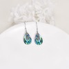 POPLYKE Butterfly Earrings Sterling Silver Leverback Earrings for Women Teardrop