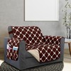 Elegant Comfort Quilted Furniture Protectors Solid and Printed Design Reversible