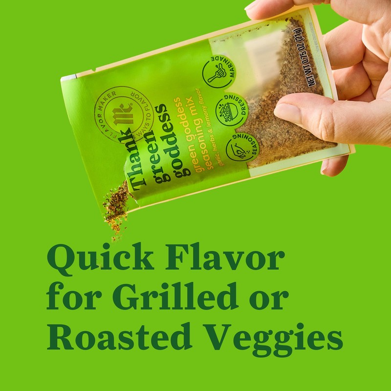 McCormick Green Goddess Seasoning Mix, Flavor Maker, 0.75 oz (Pack