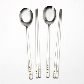 Golden Bell Remember Laser Cutlery Set of 5 / 골든벨 리멤버 레이저 수저 5벌 세트
