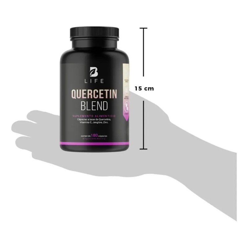 Quercetina D 180 Cáps Con Vitamina C Quercetin Blend B