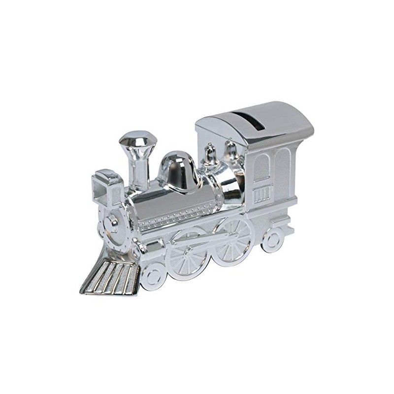 Widdop Bingham Train Money Box, Silver Plated