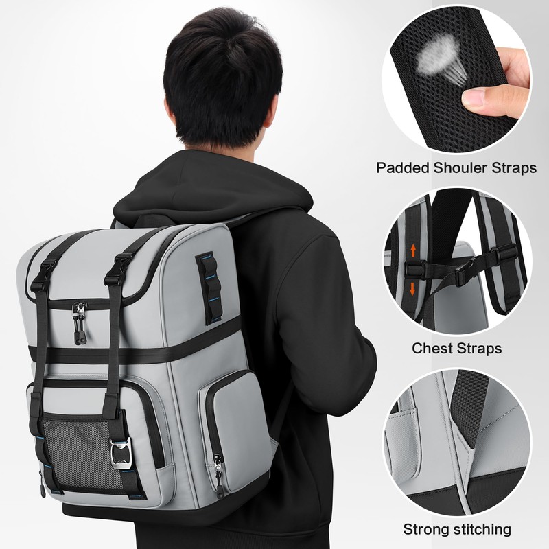 YOUNGOA Large Waterproof Insulated Cooler Backpack for Men & Women,