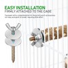 Lurrose 12pcs Birdcage Perch Mounting Screw Kit with Wing Nut