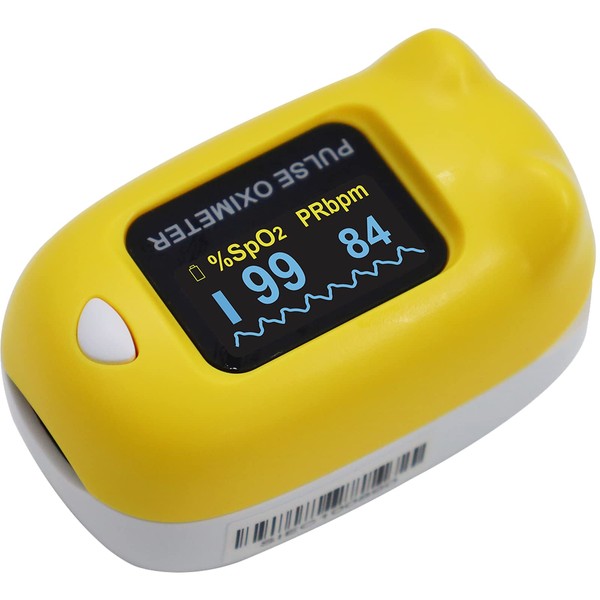 CONTEC Fingertip Pulse Oximeter Blood Oxygen Saturation Monitor For Small Finger PR Value Waveform Oxygen Monitor with lanyard