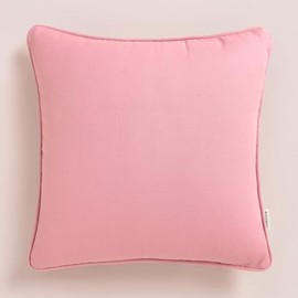ROOM99 Pure 40 x 40 cm, Decorative Cushion Cover, Throw Cushion Cover, Aesthetic, Modern, Bedroom, Living Room Decor, Pink, 1 Piece