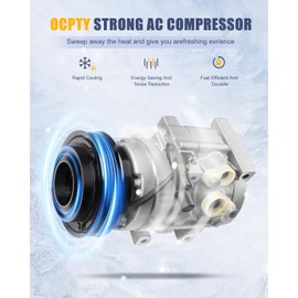 OCPTY AC Compressor for 2006-2009 for Hyundai Entourage 3.8L for Kia Sedona 3.8L for Kia Sorento 3.3L 3.8L DW67120 1010975 1110975 1210975 639310 67120 68120 7512459 7512484 274482