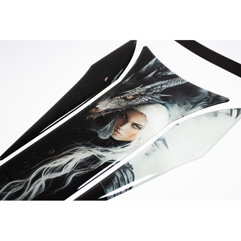 Tankpad Motorcycle Dragon Queen Fantasy Dragon Mystical Epic Art 3D