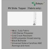 Dulepax-RV Slide Out Awning Fabric Replacement-(46" x 140", White- Fabric
