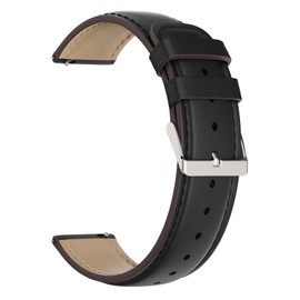 TOOBUR 22mm Watch Strap, Vintage Leather Replacement Bracelet, Replacement Strap for Men Women, Compatible with watches with 22mm lug width, universal model, Balck