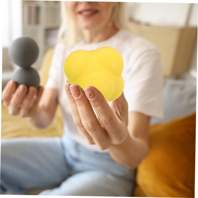 Kisangel 5PCS High Difficulty Rubber Training Balls for Agility Coordination