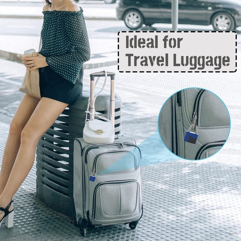 Suitcase Locks with Keys - Pack of 2 Small Padlock