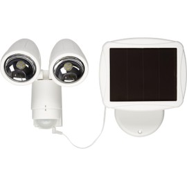 Powerspot LED Solar Spotlight, White, 2x 3 LEDs, Moving