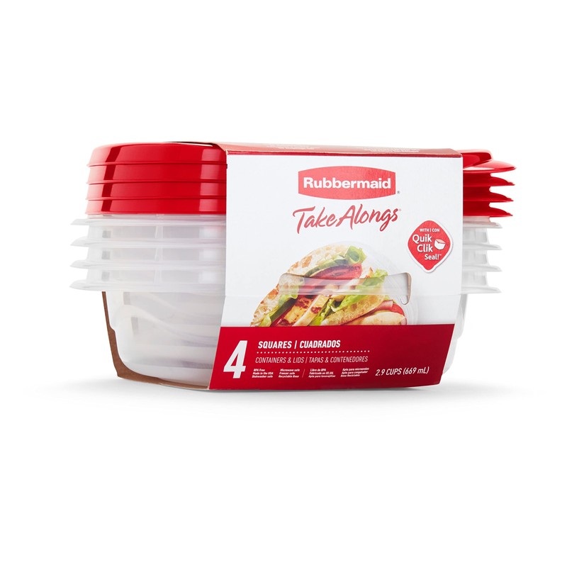 Rubbermaid Takealong 4 Piece Sandwich Storage Set, 4 pk