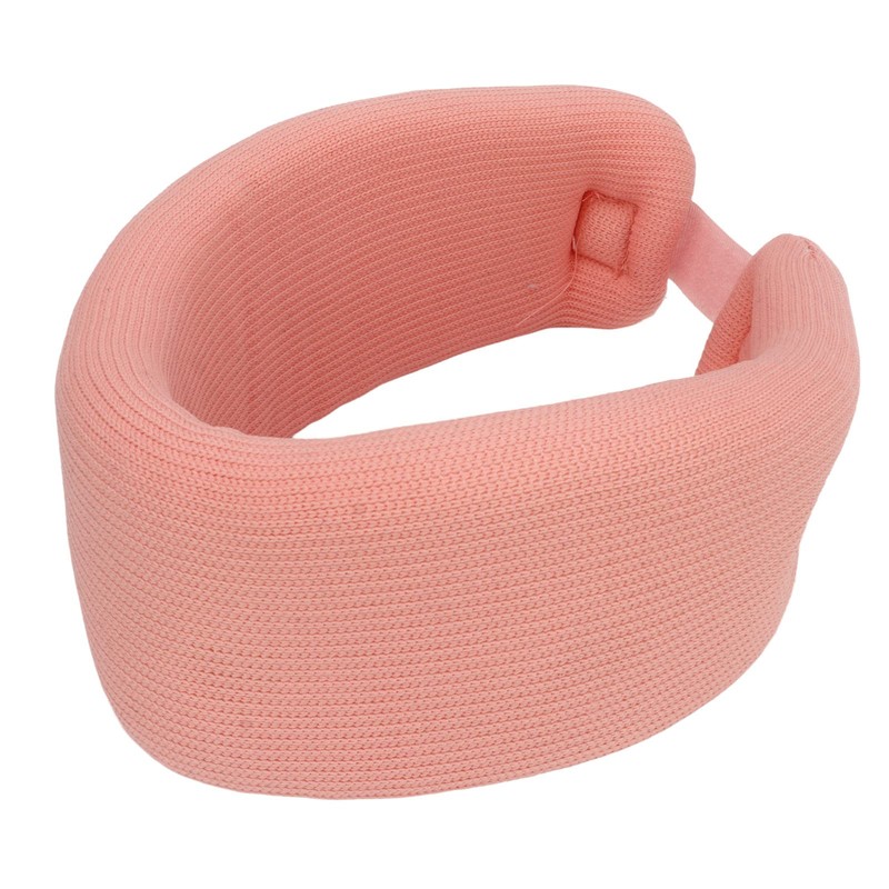 Weikeya Cervical Brace, Skin Friendly Adjustable Neck Brace Pink High