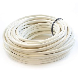 Ali's DIY 2 Core Round White Flex Flexible Cable 0.75 MM - 3 metre Cut Length