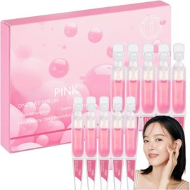 Niacinamide Pink Peptide One Day Serum,Brightening Serum,Peptides Seru-M For Face,Facial Firming Essences,Facial Anti Wrinkle Essence,10 Packs Hydrating And Moisturizing,For Puffiness&Fine Lines