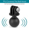 YALLSAME 1'' Ball Adapter with 1/4"-20 Threaded Stud for Action