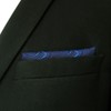 S&W SHLAX&WING Navy Pocket Square for Suit Silk Handkerchief XL