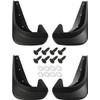 4PCS Mud Flaps,No Drilling Mudguards Mudflaps with Hardware Kits,Front and