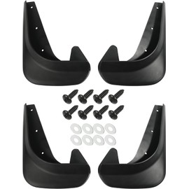 4PCS Mud Flaps,No Drilling Mudguards Mudflaps with Hardware Kits,Front and Rear Side Splash Guards Winter Vehicle Sediment Protection,Car Flaps Replacement (602DNB001)