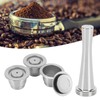 Coffee Capsule Set Stainless Steel Reusable Refillable Capsule Fit for
