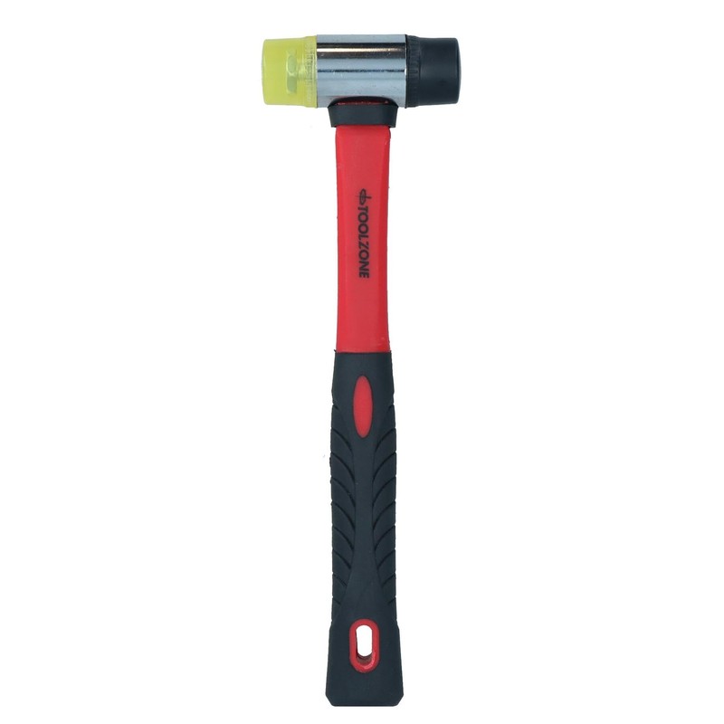 30mm Rubber & Nylon Mallet Fibre Handle Jewellers Hammer Window