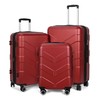 TILYMOL Luggage Sets 3 Piece with Spinner Wheel, Hardside Suitcase