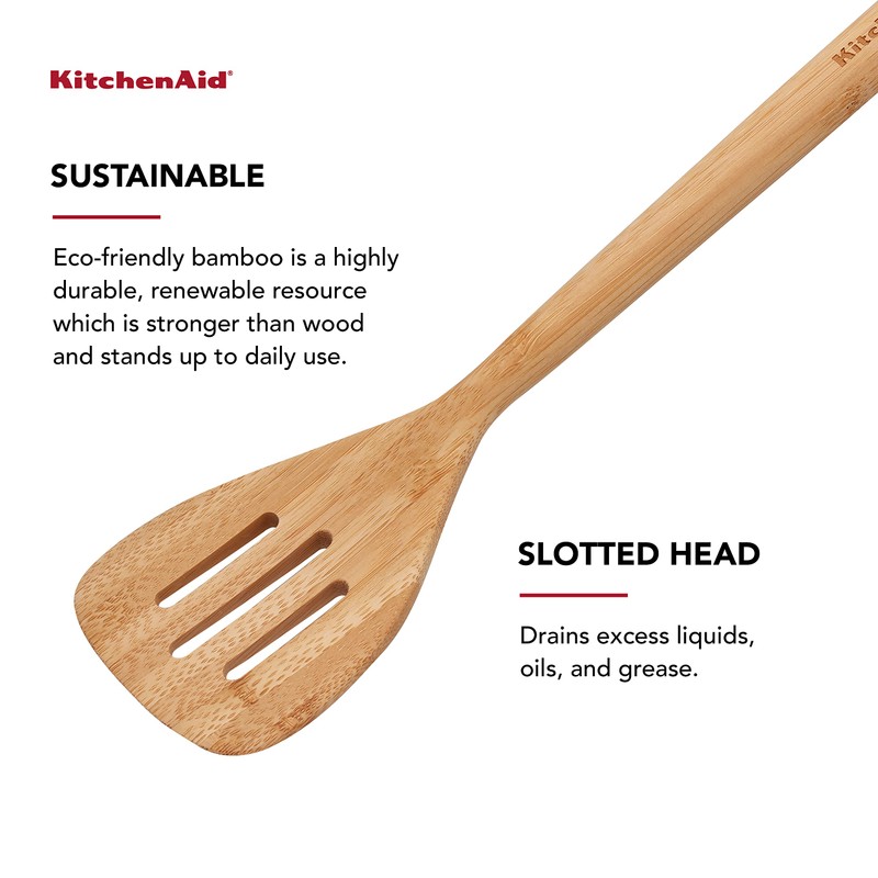 KitchenAid Universal Bamboo Slotted Turner, 12-Inch