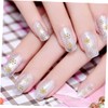 FOMIYES Nail Art Kit 3 Sets Christmas Snowflake Nail Art