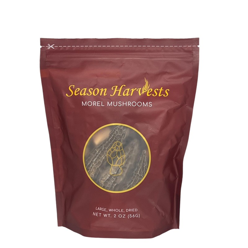 Season Harvests Dried Morel Mushrooms 2oz, Premium Gourmet Morels –