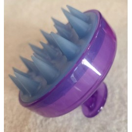 Unbranded Silicon Scalp Massager/ Exfoliator Hair Brush Wet/Dry New Purple