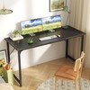 Huuger Computer Desk, 55 Inch Office Desk, Gaming Desk with