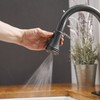 BATHFINESSE Kitchen Faucet, Oil Rubbed Bronze Finish, 360 Degree Swivel,