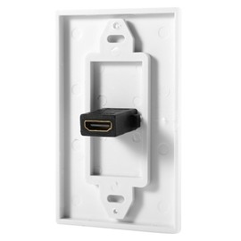 Wall Plate, 1 Port Gold Plated with Ethernet Wall Plate Face Cover for Home Theater Systems