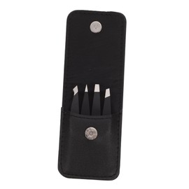 Beavorty 4pcs Stainless Steel Eyebrow Tweezers for Precision Trimming and Shaping Makeup Tools for Eyebrow Grooming Ergonomic Design for Easy Use for Routine