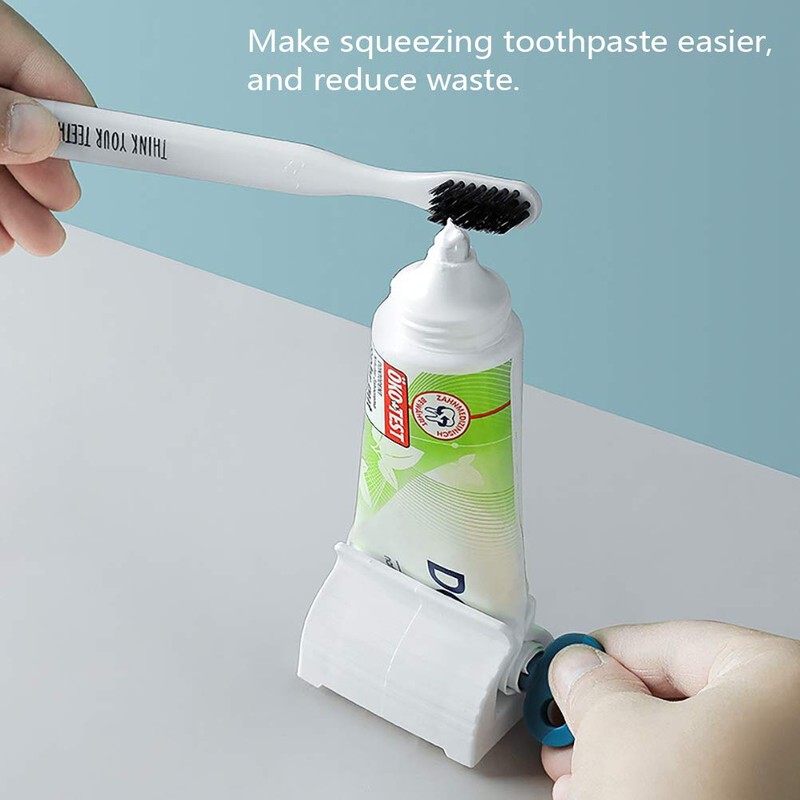 Toothpaste Squeezer,3 Pack Rolling Tube Toothpaste Dispenser Plastic Vertical Toothpaste