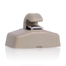 runmade Beige Sun Visor Hook Clip Bracket Hanger Compatible with VW Golf GTI Jetta Mk4 Passat B5 B6 Touran Polo Seat