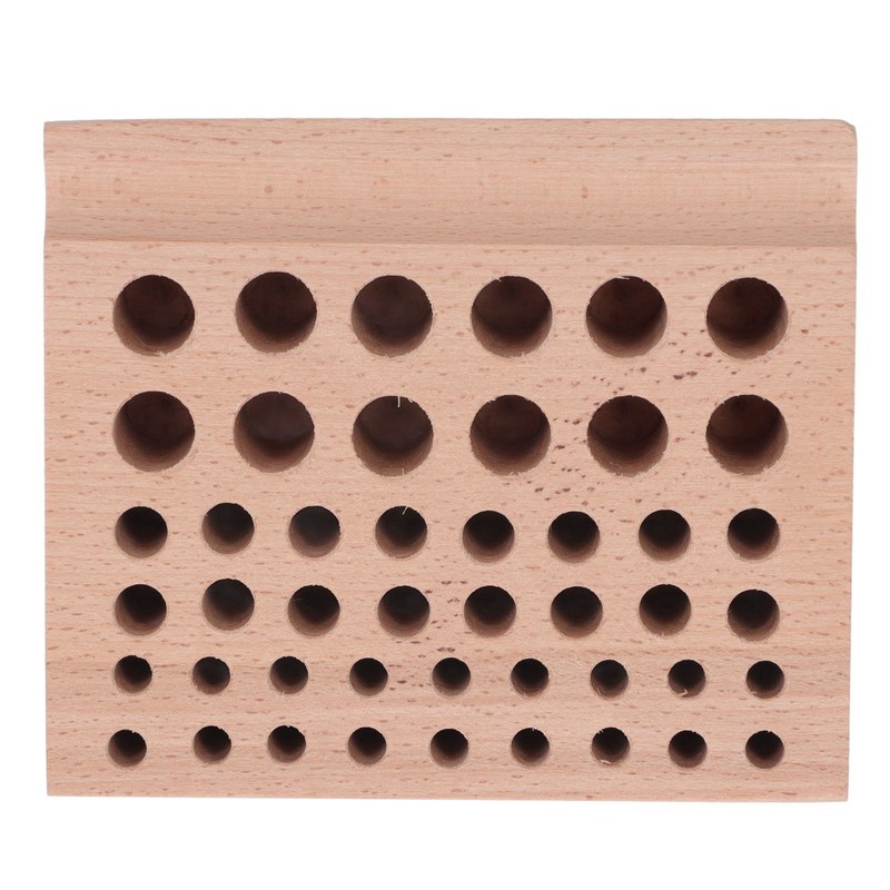 Leather Tool Holder 46 Holes Beech Wood Professional Leather Tool