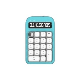 Azio IZO Wireless BT5 NumPad/Calculator, Pre-Lubed Red Switch, Mint Daisy (IN409), Small